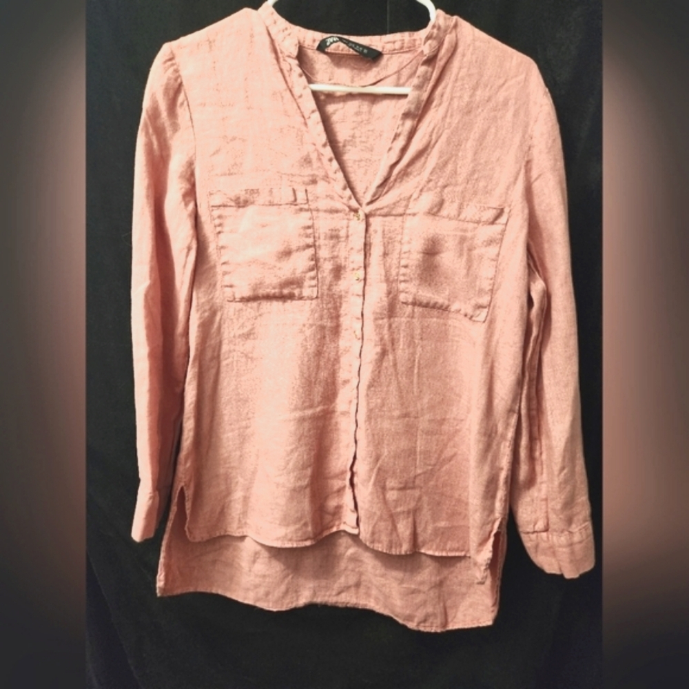 Zara linen shirt size small
